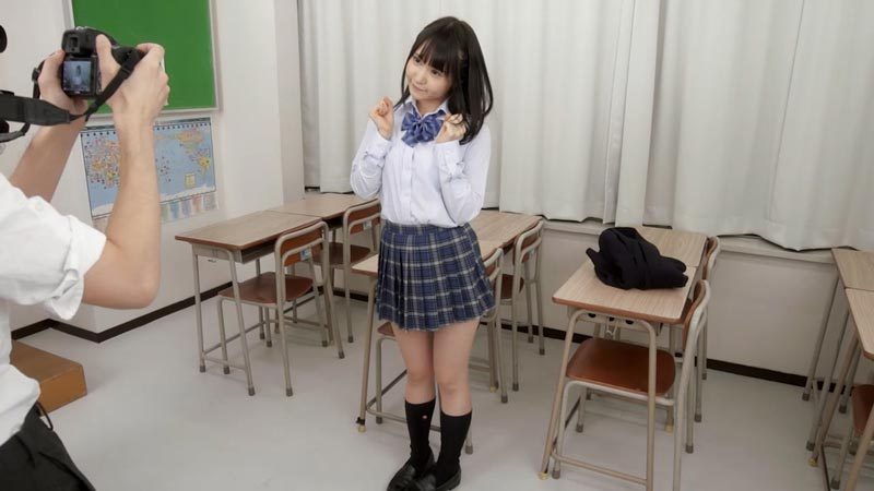 Japanese schoolgirl after school