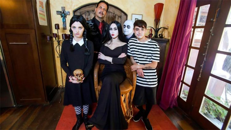Addams family halloween orgy video